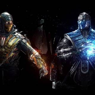 Sub-Zero versus Scorpion wallpaper