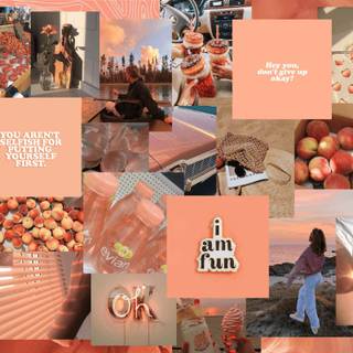 Sunset collage laptop wallpaper