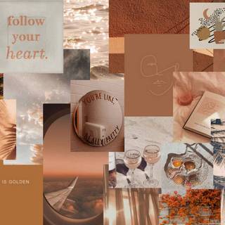 Sunset collage laptop wallpaper