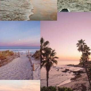 Aesthetic beach vibe wallpaper