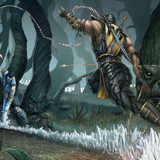 Sub-Zero versus Scorpion wallpaper