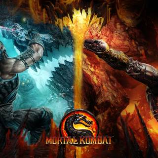 Sub-Zero versus Scorpion wallpaper