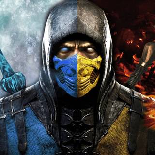 Sub-Zero versus Scorpion wallpaper