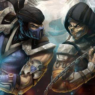 Sub-Zero versus Scorpion wallpaper