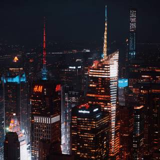 Skyline at night wallpaper