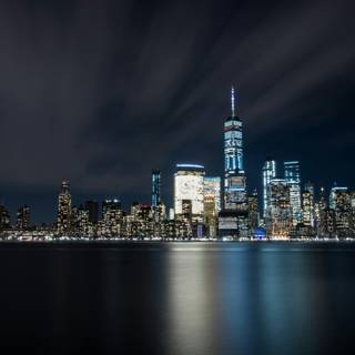 Skyline at night wallpaper