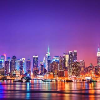 Skyline at night wallpaper