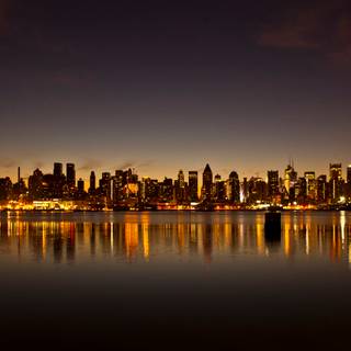 Skyline at night wallpaper