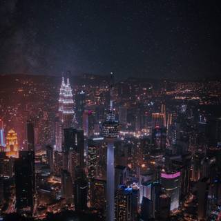 Skyline at night wallpaper