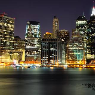 Skyline at night wallpaper