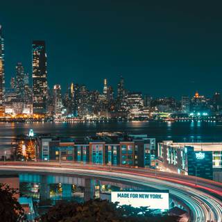 Skyline at night wallpaper