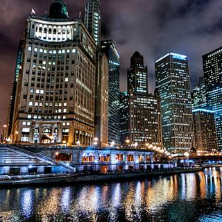 Skyline at night wallpaper