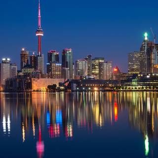 Skyline at night wallpaper