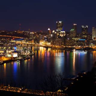 Skyline at night wallpaper