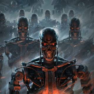 The Terminator 4k wallpaper