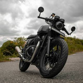 Black bike 4k PC wallpaper