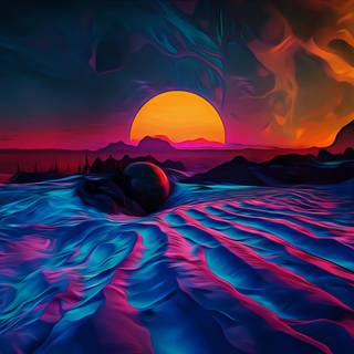 Sunset desktop 4k wallpaper