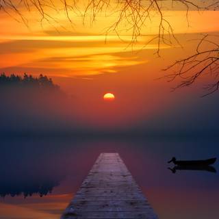 Sunset desktop 4k wallpaper