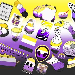 Non binary desktop wallpaper