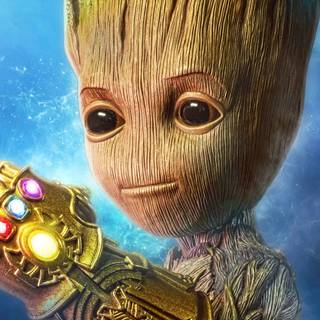 Baby Groot desktop wallpaper
