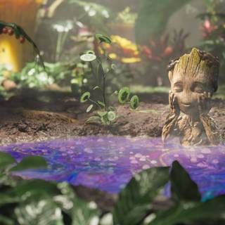 Baby Groot desktop wallpaper