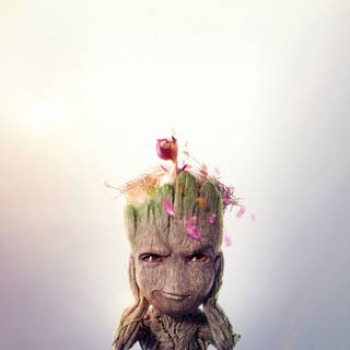 Baby Groot desktop wallpaper