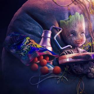Baby Groot desktop wallpaper