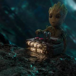 Baby Groot desktop wallpaper