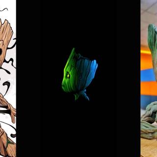 Baby Groot desktop wallpaper