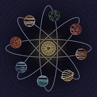 Solar system mobile wallpaper