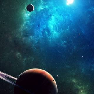 Solar system mobile wallpaper