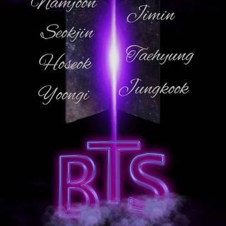 BTS logo mobile wallpaper