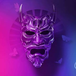 4k Oni Mask wallpaper