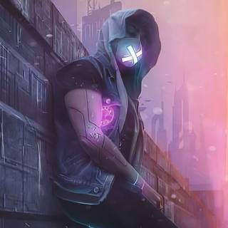 4k Cyberpunk boy wallpaper