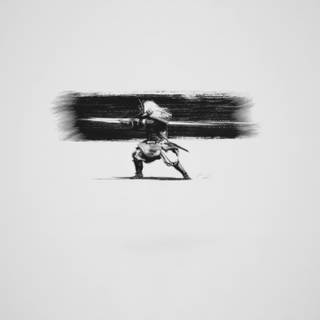 White samurai 4k wallpaper