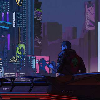 Cyberpunk 4k iPad wallpaper