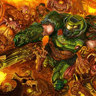 Doom Slayer 4k wallpaper