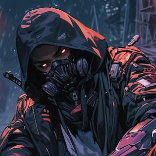 4k Cyberpunk boy wallpaper