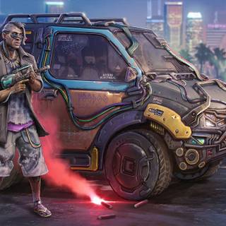 4k Cyberpunk boy wallpaper