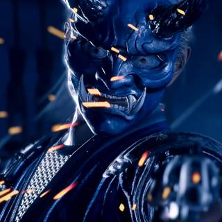 4k Oni Mask wallpaper