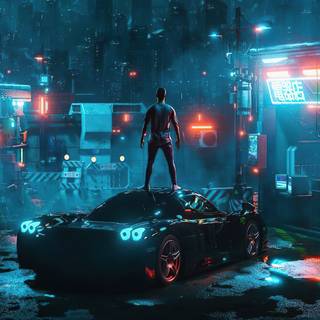 4k Cyberpunk boy wallpaper