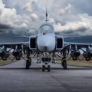 Saab JAS 39 Gripen 4k wallpaper