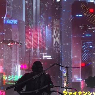 Phone 4k Cyberpunk wallpaper