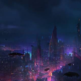 Phone 4k Cyberpunk wallpaper