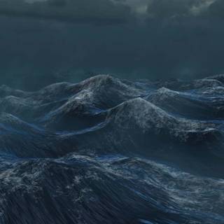 Dark ocean iPhone wallpaper