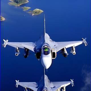 Saab JAS 39 Gripen phone wallpaper
