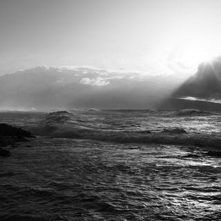 Dark ocean iPhone wallpaper