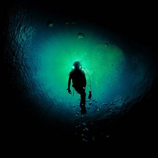 Dark ocean iPhone wallpaper