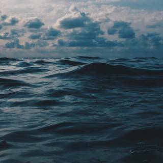 Dark ocean iPhone wallpaper