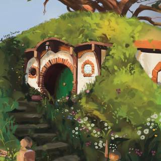 The Shire iPhone wallpaper